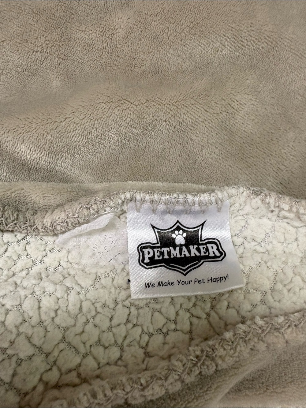 Plush Sherpa Dog Blanket - Taupe